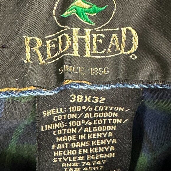 RedHead Jeans Mens 38 Flannel Lined Medium Wash Cotton Pockets - Picture 5 of 8
